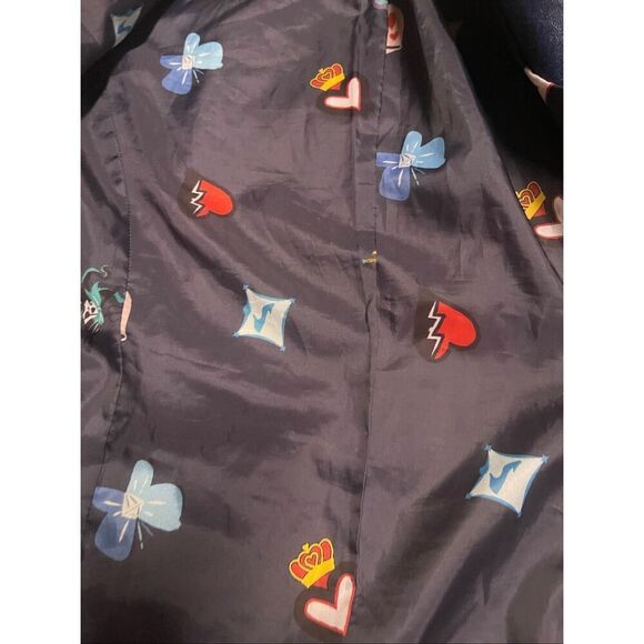 Disney Descendants Mal Faux Blue Leather Moto Jacket XL Villian - Picture 6 of 9